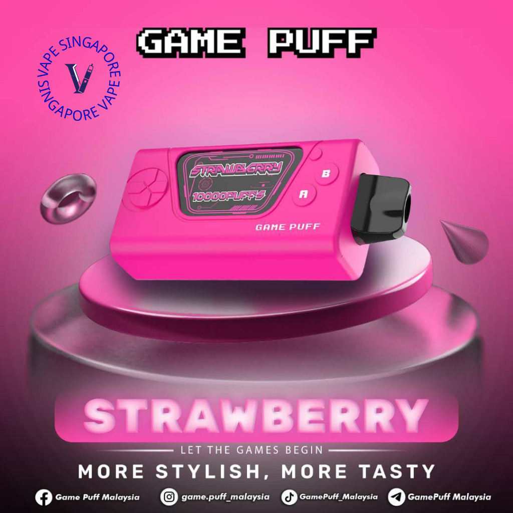 gamepuff-10k-puff-strawberry-disposable-vape-singapore-sg-vape