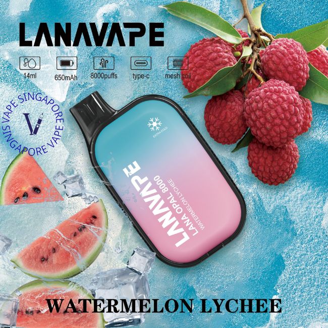 lana-opal-8000-puff-watermelon-lychee-disposable-sg-vape-shop-singapore